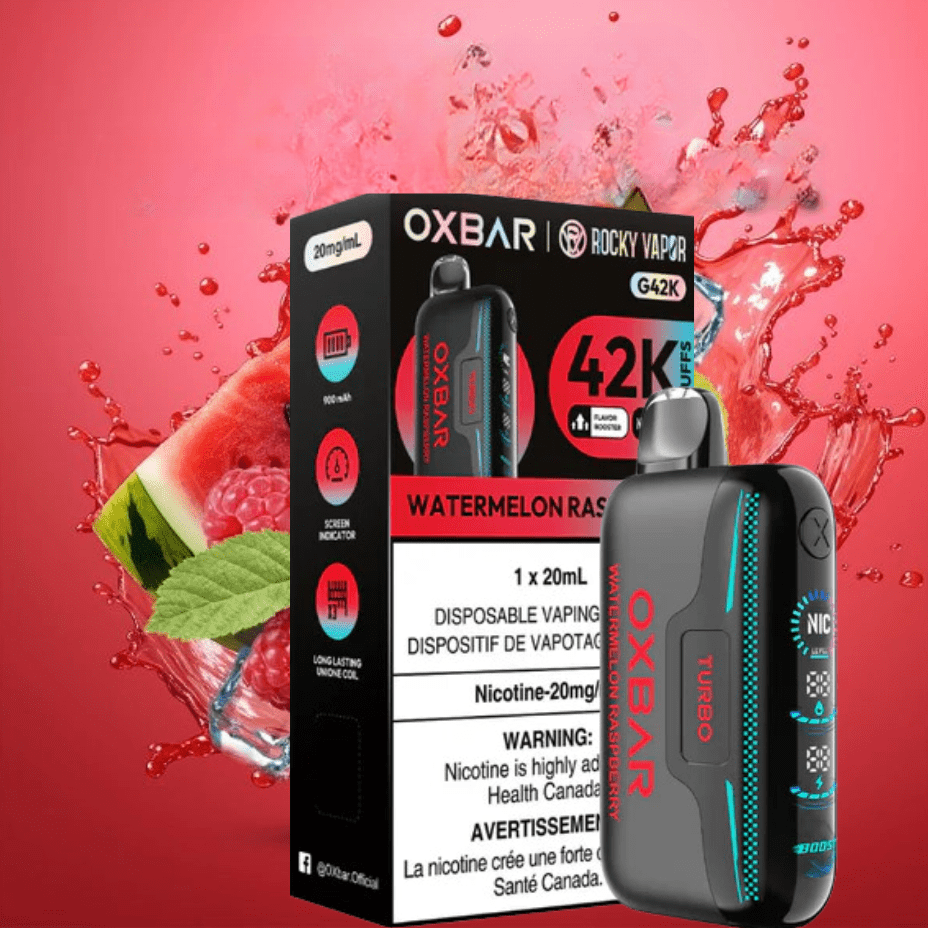 Oxbar G42k Disposable Vape-Watermelon Raspberry Steinbach Vape SuperStore and Bong Shop Manitoba Canada