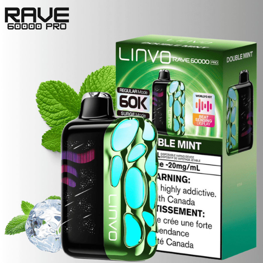 Oxbar Linvo Rave 60k Disposable Vape-Double Mint
