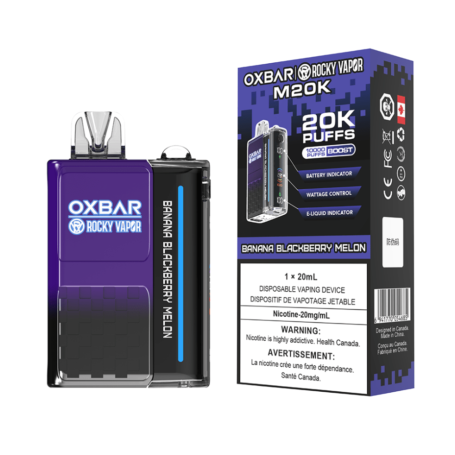 OXBAR M20K Disposable Vape - Banana Berry Melon 20mg / 20000 Puffs Steinbach Vape SuperStore and Bong Shop Manitoba Canada