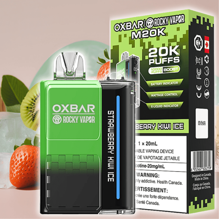 OXBAR M20K Disposable Vape - Strawberry Kiwi Ice 20000 Steinbach Vape SuperStore and Bong Shop Manitoba Canada