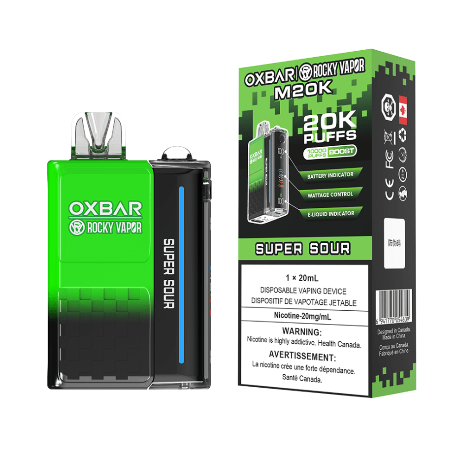 OXBAR M20K Disposable Vape - Super Sour 20mg / 20000 Puffs Steinbach Vape SuperStore and Bong Shop Manitoba Canada