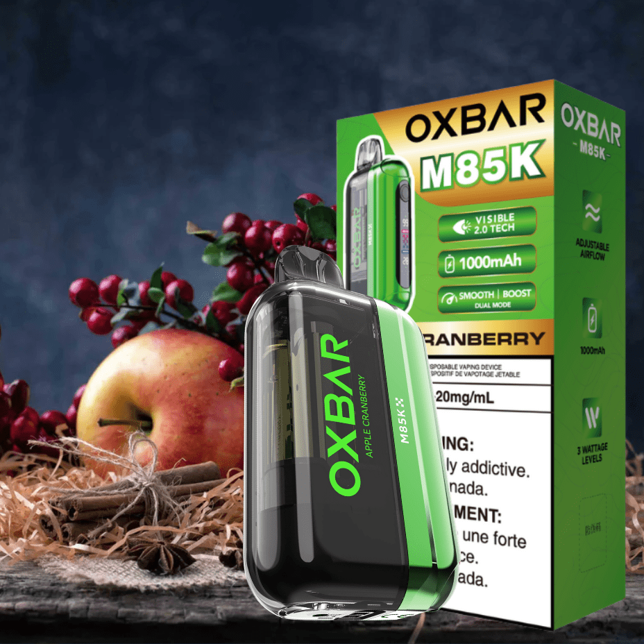 Oxbar M85K Disposable Vape - Apple Cranberry 20mg / 85000 Puffs Steinbach Vape SuperStore and Bong Shop Manitoba Canada