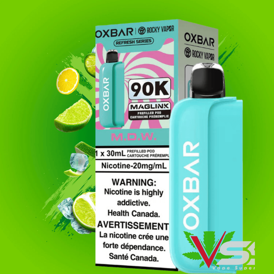 Oxbar Maglink 90K Closed Pods-M.D.W Steinbach Vape SuperStore and Bong Shop Manitoba Canada