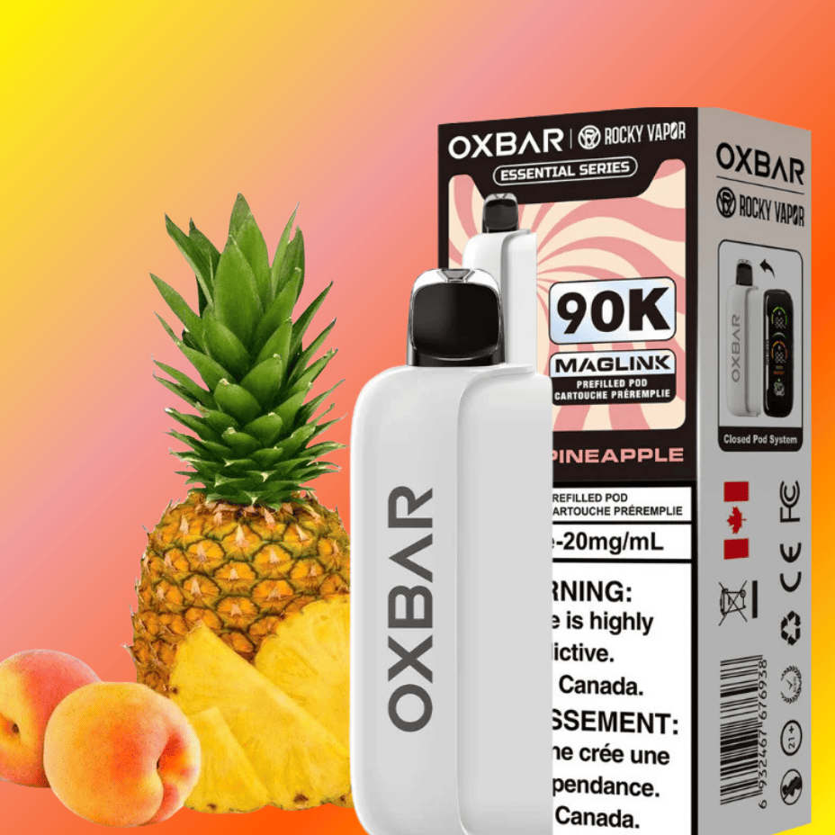 Oxbar Maglink 90K Closed Pods-Peach Pineapple Steinbach Vape SuperStore and Bong Shop Manitoba Canada