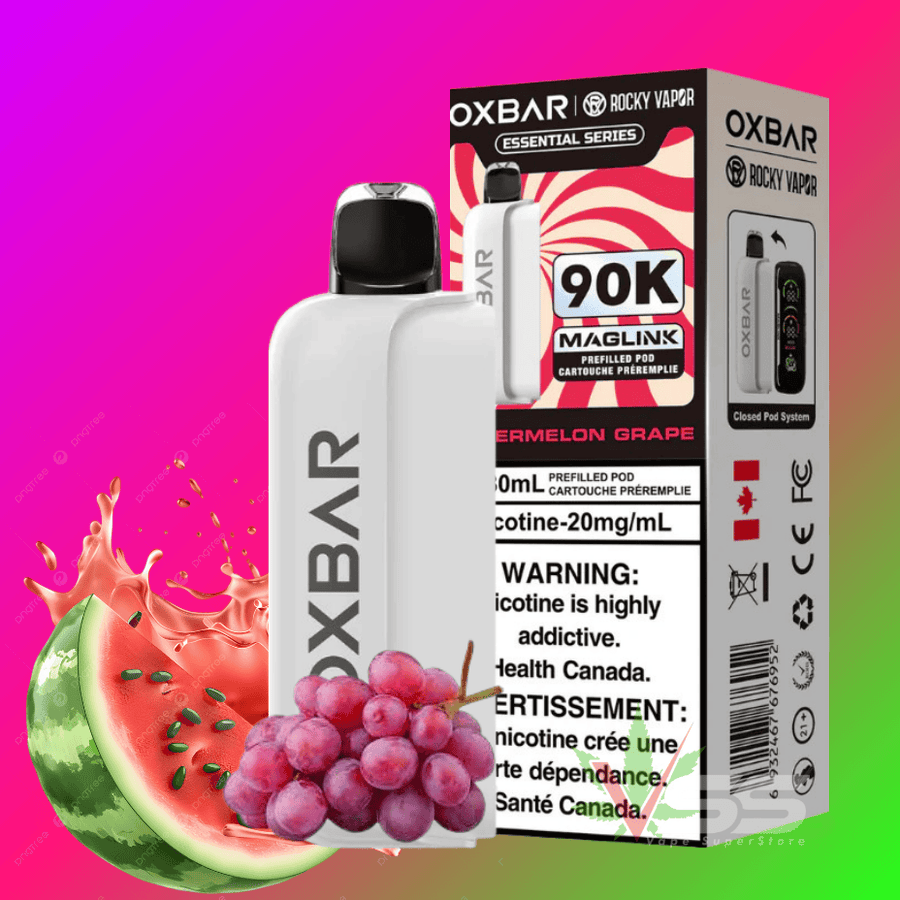 Oxbar Maglink 90K Closed Pods-Watermelon Grape Steinbach Vape SuperStore and Bong Shop Manitoba Canada