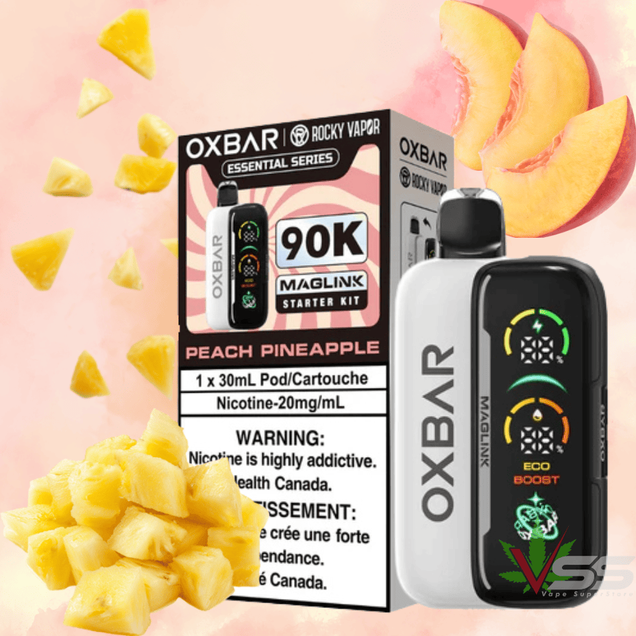 Oxbar Maglink 90K Kit-Peach Pineaple 20mg / 30ml Steinbach Vape SuperStore and Bong Shop Manitoba Canada