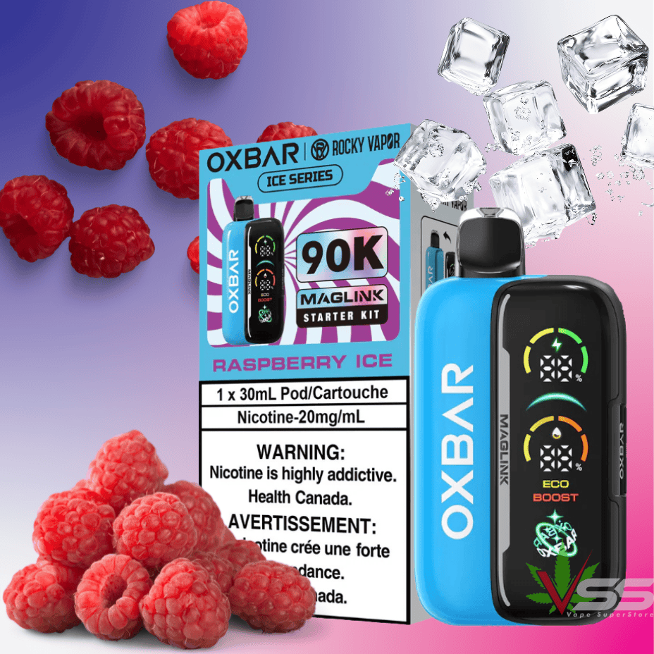 Oxbar Maglink 90K Kit-Raspberry Ice 20mg / 30ml Steinbach Vape SuperStore and Bong Shop Manitoba Canada