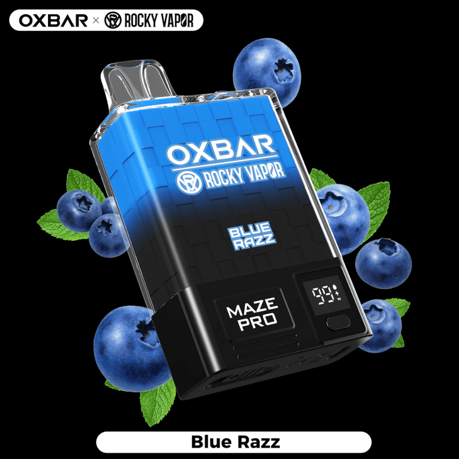 OXBAR Maze PRO 10,000 Disposable Vape-Blue Razz 20mg / 10000Puffs Steinbach Vape SuperStore and Bong Shop Manitoba Canada