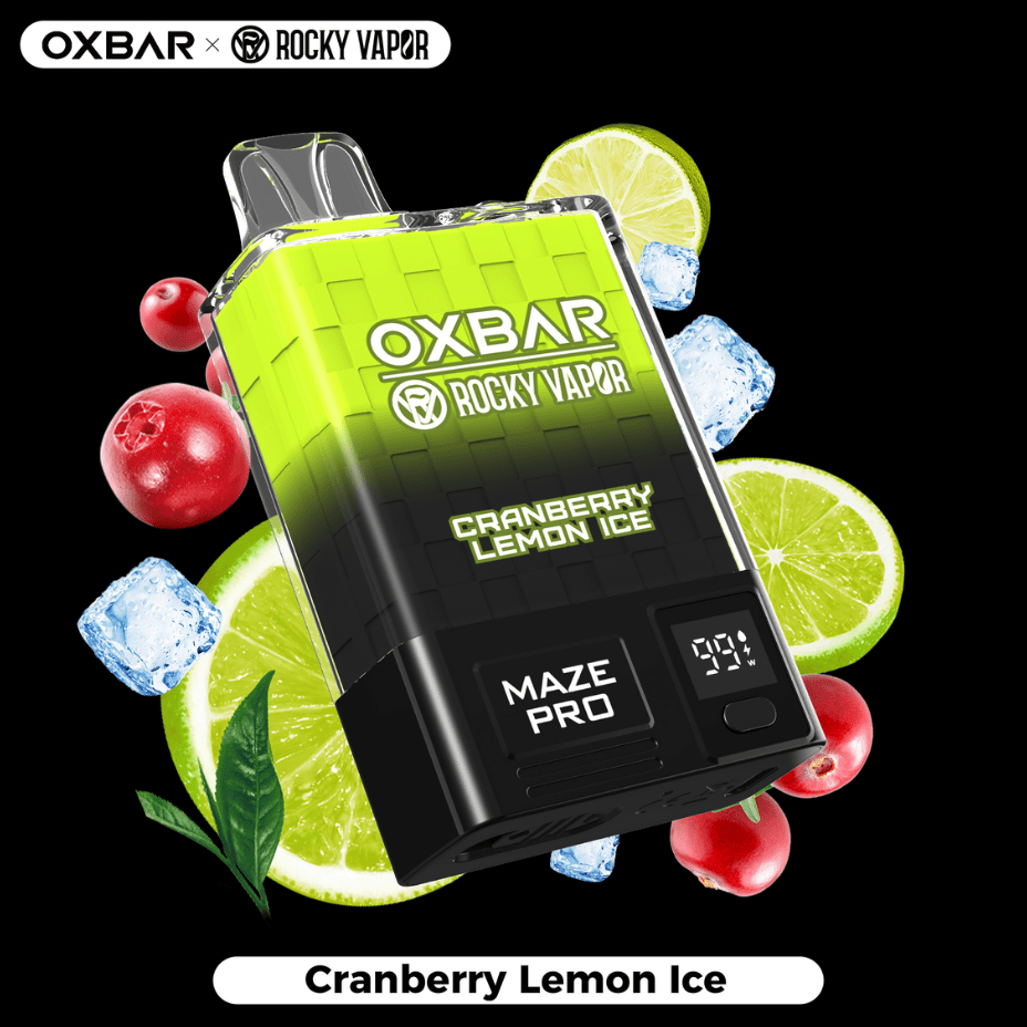 OXBAR Maze PRO 10,000 Disposable Vape-Cranberry Lemon Ice 20mg / 10000Puffs Steinbach Vape SuperStore and Bong Shop Manitoba Canada