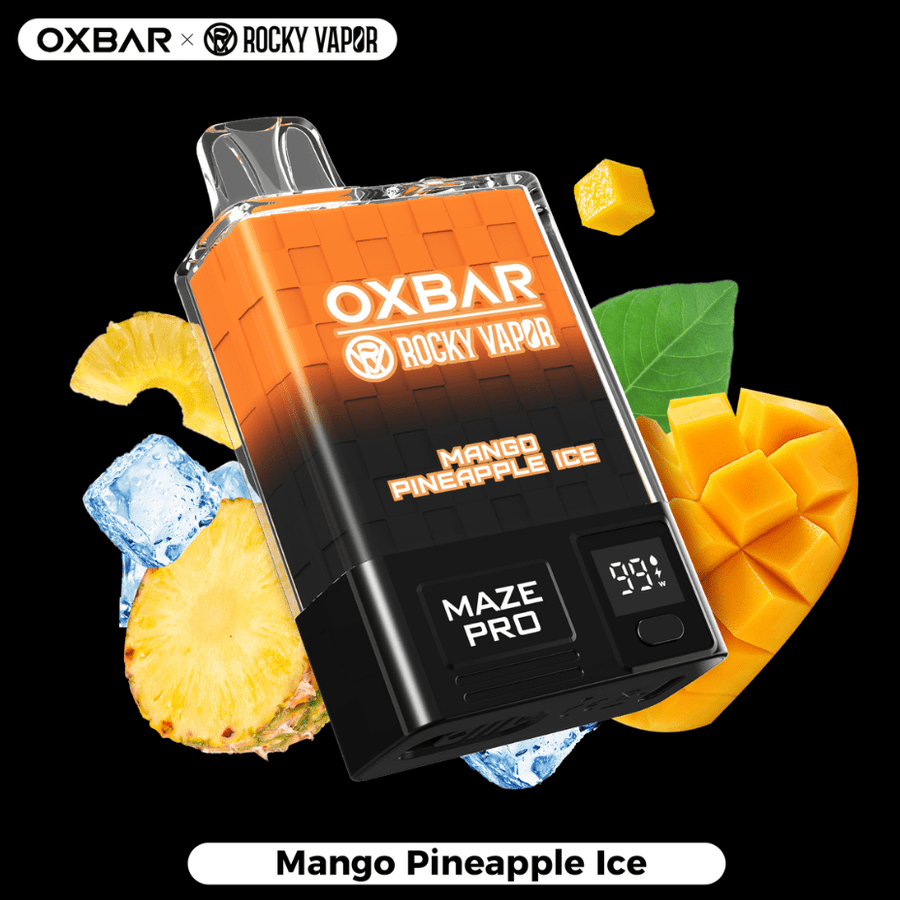 OXBAR Maze PRO 10,000 Disposable Vape-Mango Pineapple Ice 20mg Steinbach Vape SuperStore and Bong Shop Manitoba Canada