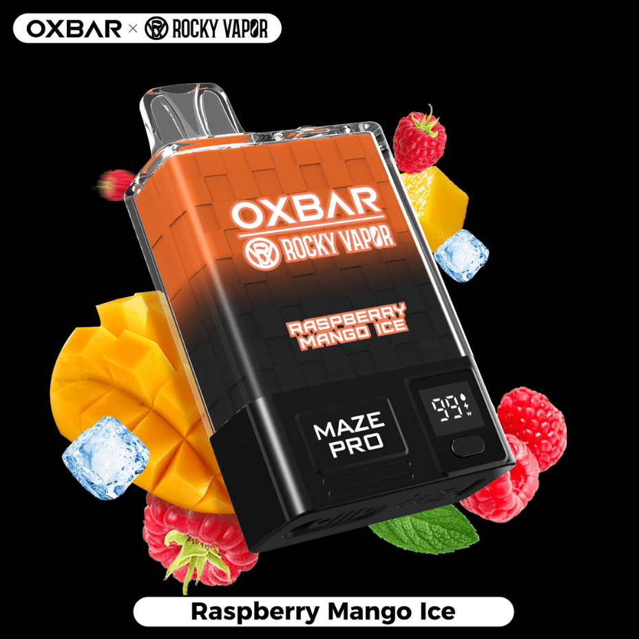 OXBAR Maze PRO 10,000 Disposable Vape-Raspberry Mango Ice 20mg / 10000Puffs Steinbach Vape SuperStore and Bong Shop Manitoba Canada