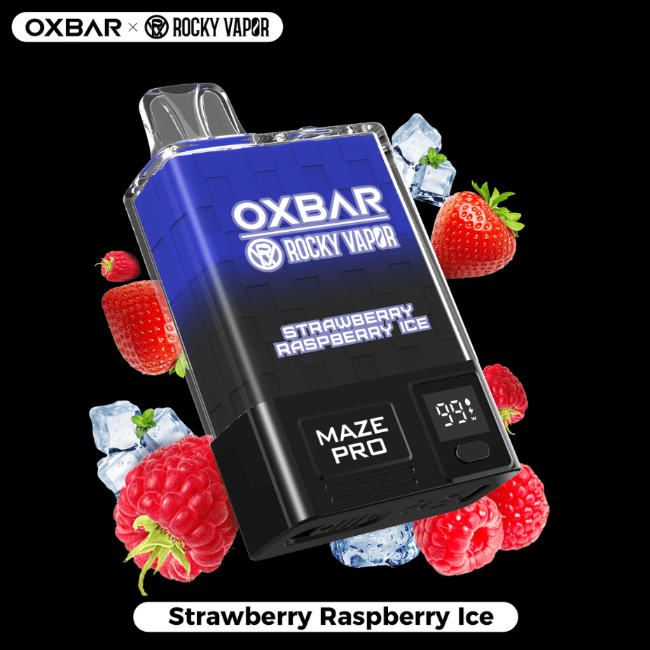 OXBAR Maze PRO 10,000 Disposable Vape-Strawberry Raspberry Ice 20mg / 10000Puffs Steinbach Vape SuperStore and Bong Shop Manitoba Canada