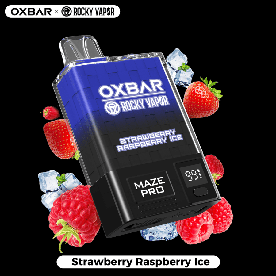 OXBAR Maze PRO 10,000 Disposable Vape-Strawberry Raspberry Ice 20mg / 10000Puffs Steinbach Vape SuperStore and Bong Shop Manitoba Canada