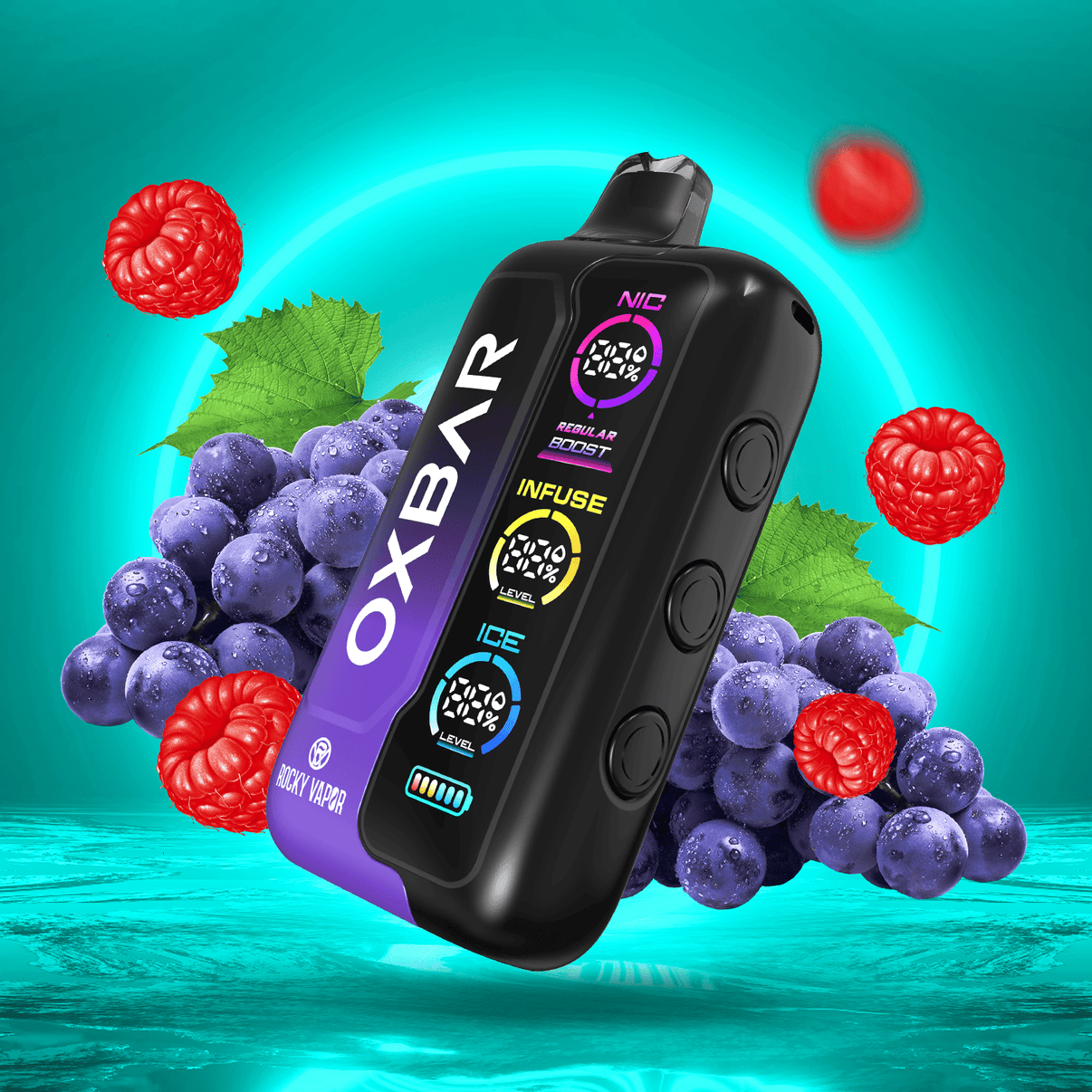 Oxbar Tri-Fusion 45k Disposable Vape - Grape Raspberry 20mg/mL / 45K Steinbach Vape SuperStore and Bong Shop Manitoba Canada