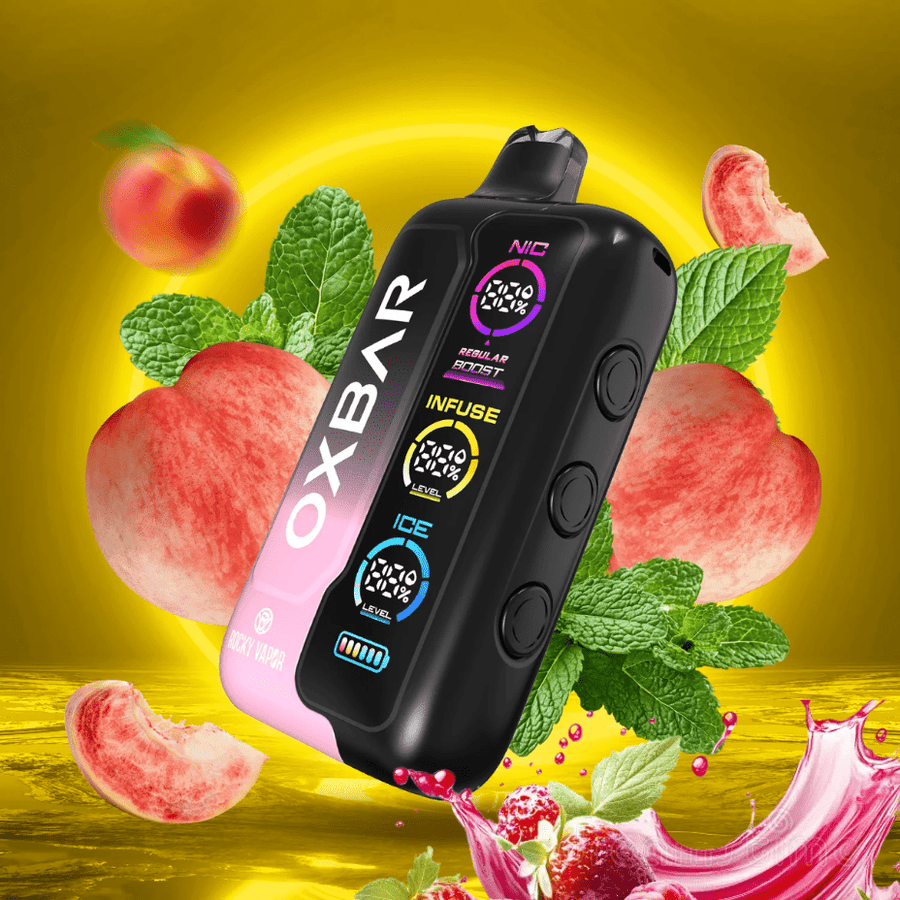 Oxbar Tri-Fusion 45k Disposable Vape - Peach Berry Steinbach Vape SuperStore and Bong Shop Manitoba Canada