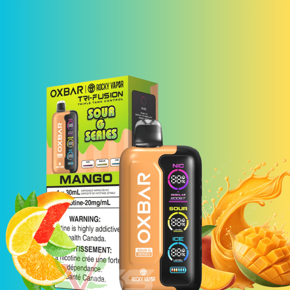 Oxbar Tri-Fusion 45k Disposable Vape - Sour G Mango Steinbach Vape SuperStore and Bong Shop Manitoba Canada