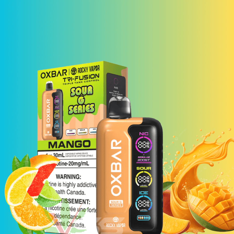 Oxbar Tri-Fusion 45k Disposable Vape - Sour G Mango Steinbach Vape SuperStore and Bong Shop Manitoba Canada