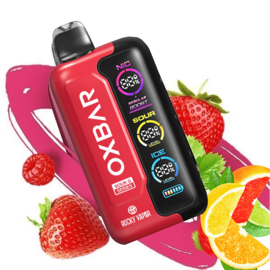 Oxbar Tri-Fusion 45k Disposable Vape - Sour G Strawberry Steinbach Vape SuperStore and Bong Shop Manitoba Canada