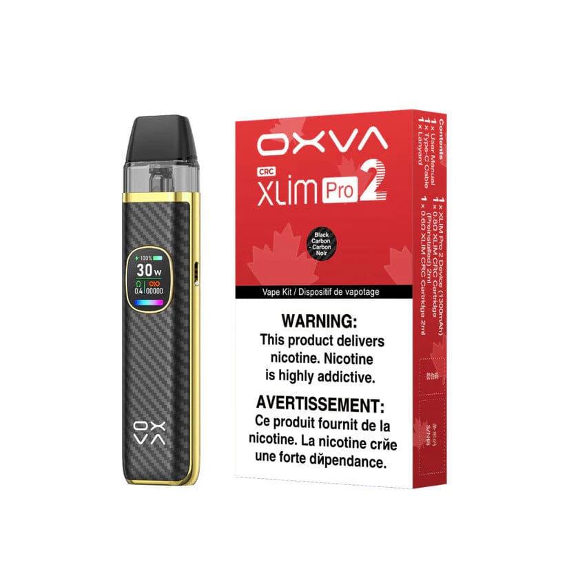 OXVA - Xlim Pro 2 Kit Black Carbon Steinbach Vape SuperStore and Bong Shop Manitoba Canada