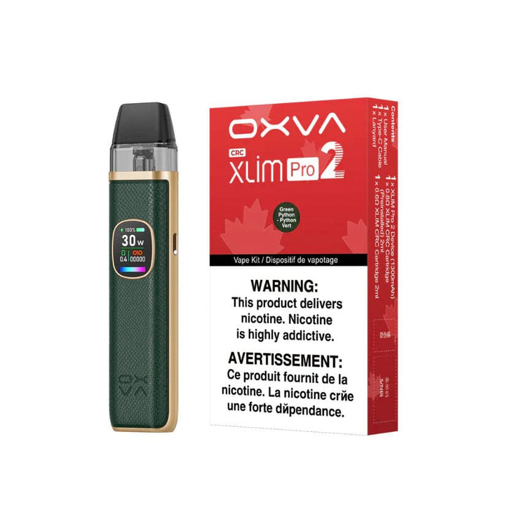 OXVA - Xlim Pro 2 Kit Green Python Steinbach Vape SuperStore and Bong Shop Manitoba Canada