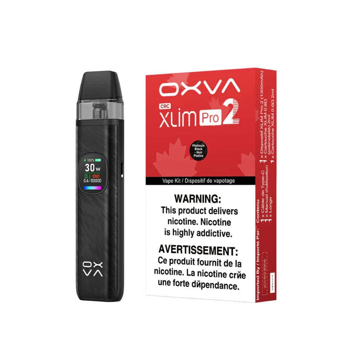 OXVA - Xlim Pro 2 Kit Platinum Black Steinbach Vape SuperStore and Bong Shop Manitoba Canada