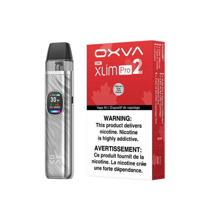 OXVA - Xlim Pro 2 Kit Platinum Gray Steinbach Vape SuperStore and Bong Shop Manitoba Canada