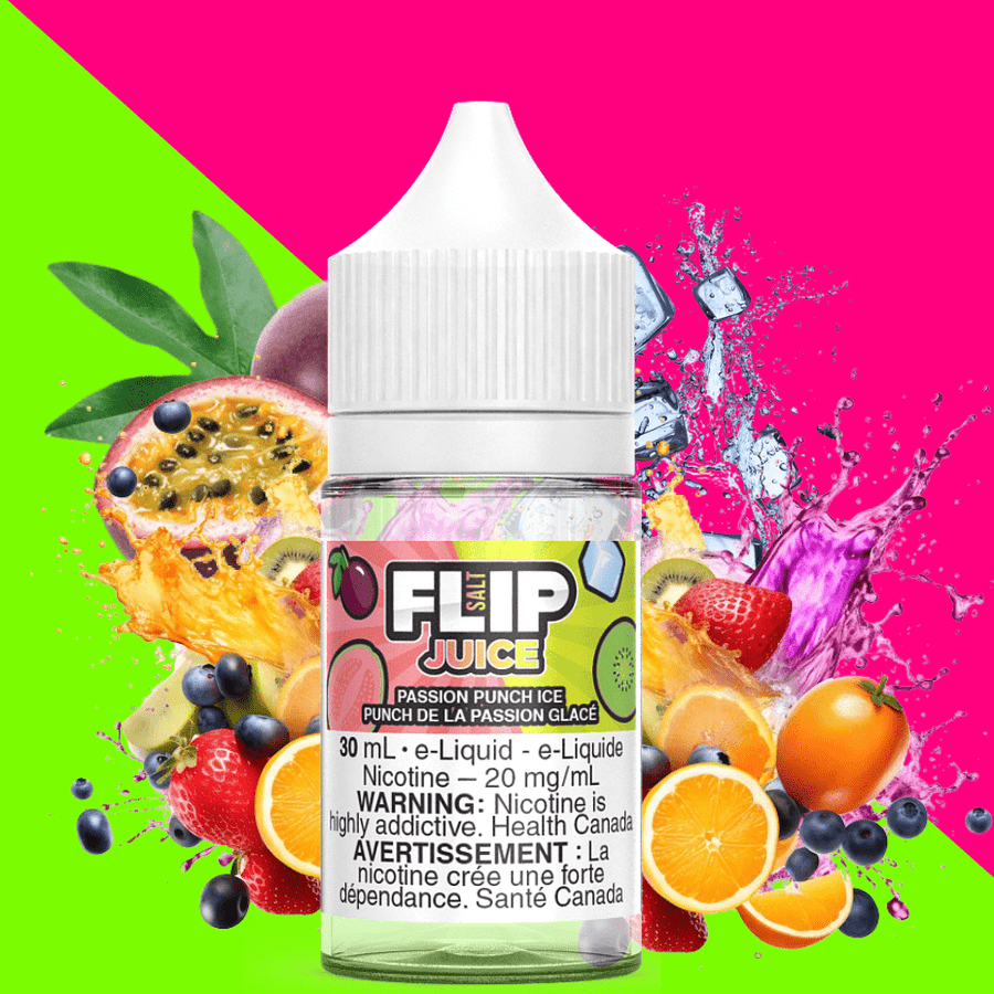 Passion Punch Ice Salt by Flip Juice 30ml / 12mg Steinbach Vape SuperStore and Bong Shop Manitoba Canada