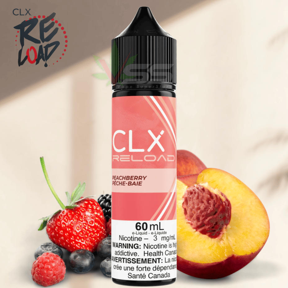 Peach Berry by CLX Reload E-liquid 3mg Steinbach Vape SuperStore and Bong Shop Manitoba Canada