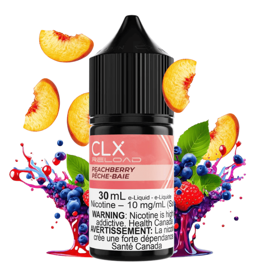 Peach Berry Salt by CLX Reload E-Liquid 30ml / 10mg Steinbach Vape SuperStore and Bong Shop Manitoba Canada
