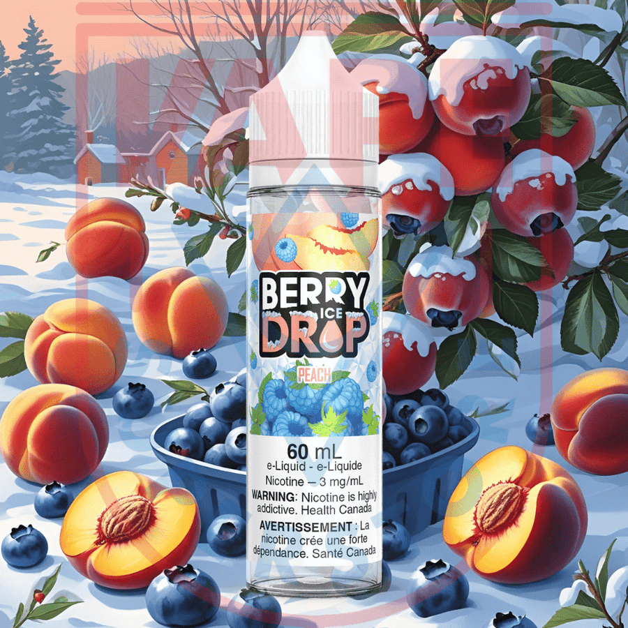Peach Ice by Berry Drop E-Liquid Steinbach Vape SuperStore and Bong Shop Manitoba Canada