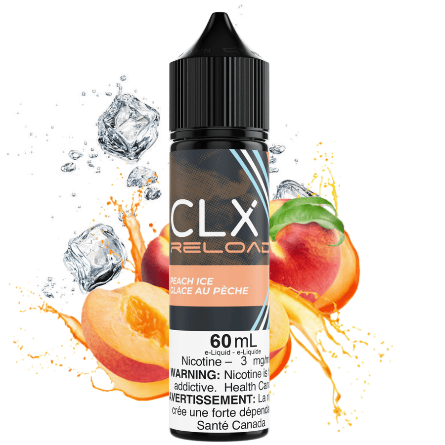 Peach Ice by CLX Reload E-liquid 3mg Steinbach Vape SuperStore and Bong Shop Manitoba Canada