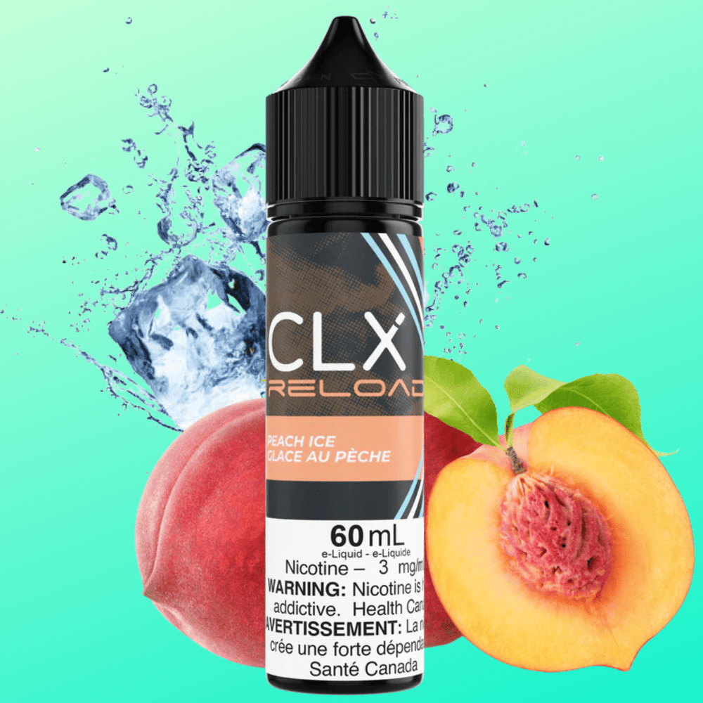 Peach Ice by CLX Reload E-liquid Steinbach Vape SuperStore and Bong Shop Manitoba Canada