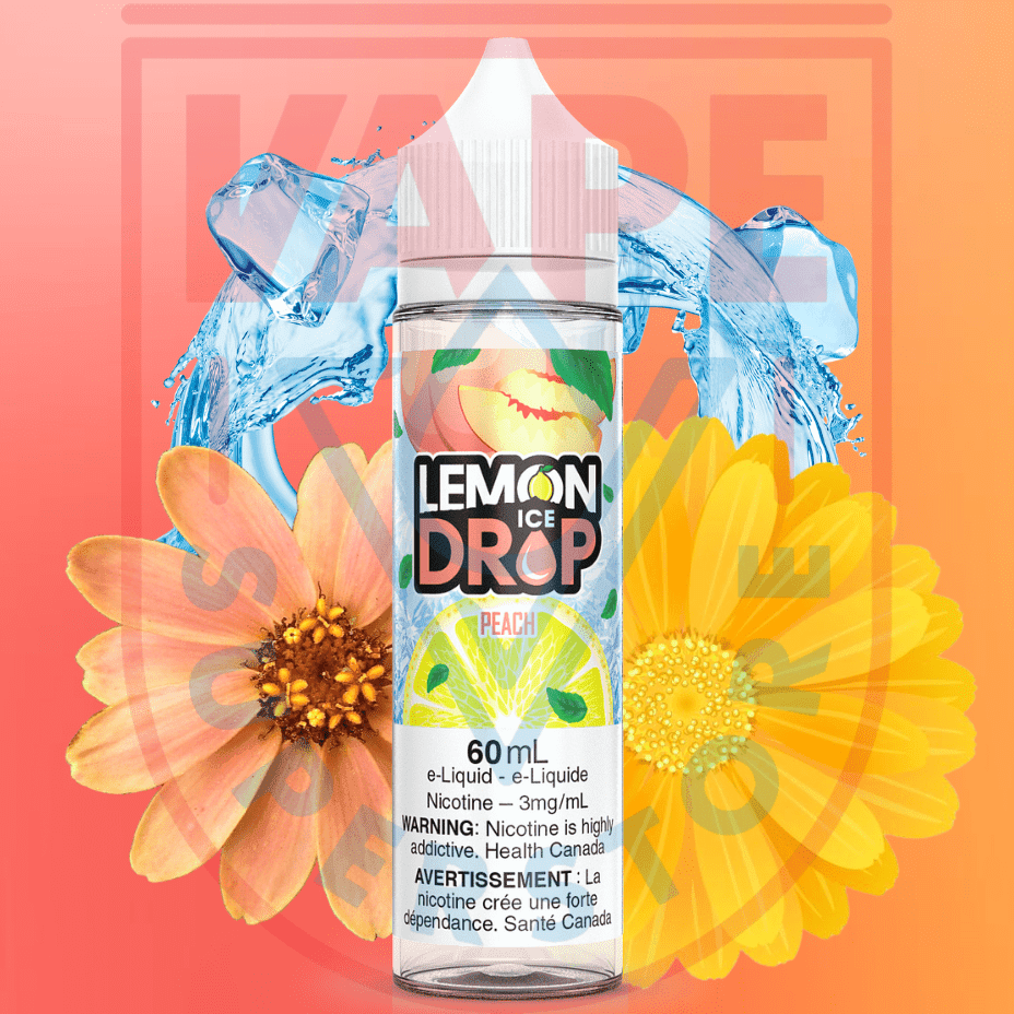 Peach Ice by Lemon Drop E-Liquid Steinbach Vape SuperStore and Bong Shop Manitoba Canada