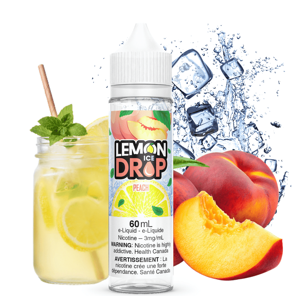 Peach Ice by Lemon Drop E-Liquid Steinbach Vape SuperStore and Bong Shop Manitoba Canada
