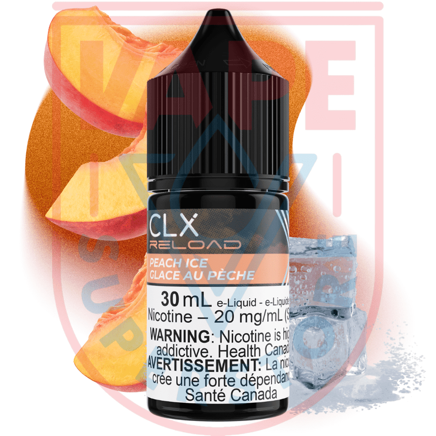 Peach Ice Salt by CLX Reload E-Liquid Steinbach Vape SuperStore and Bong Shop Manitoba Canada