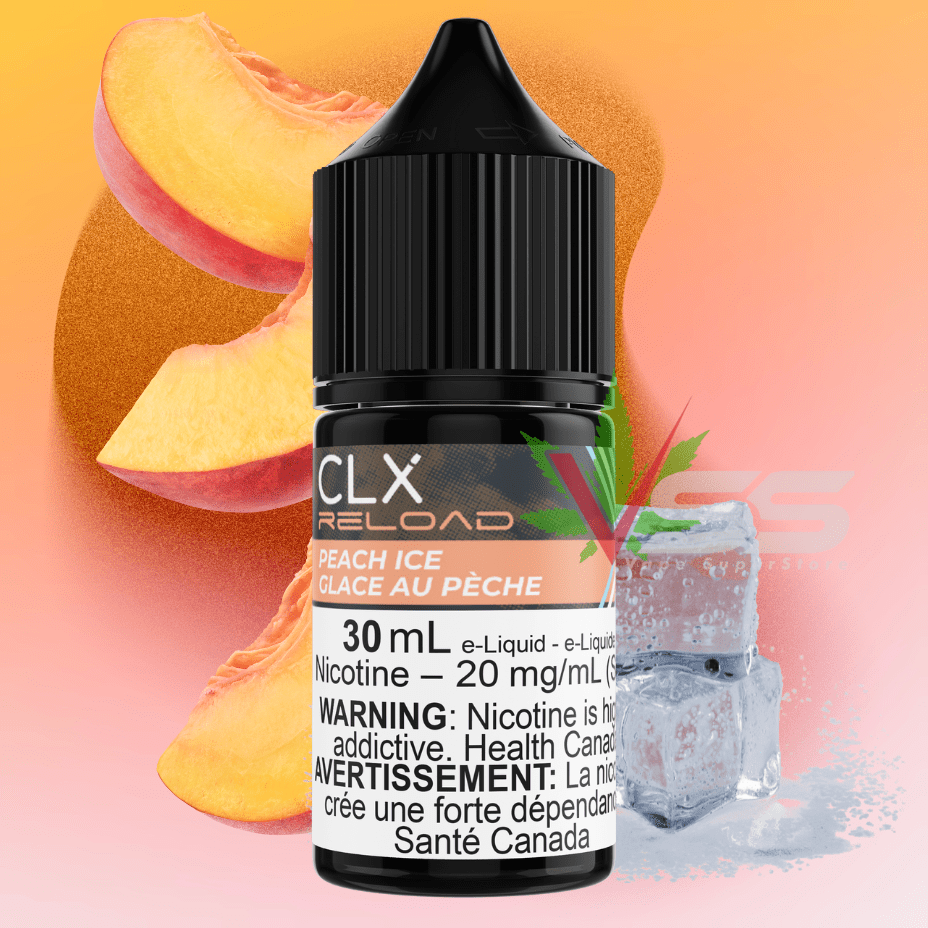 Peach Ice Salt by CLX Reload E-Liquid Steinbach Vape SuperStore and Bong Shop Manitoba Canada