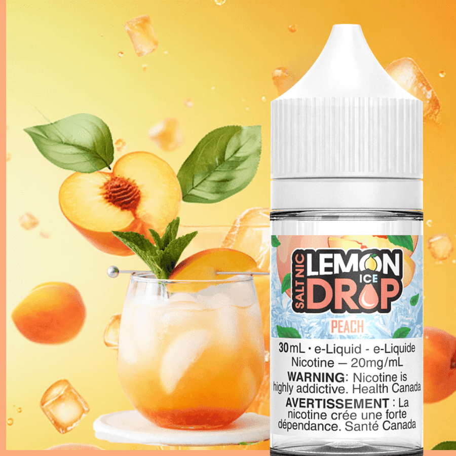 Peach Ice Salt by Lemon Drop E-Liquid 30ml / 12mg Steinbach Vape SuperStore and Bong Shop Manitoba Canada