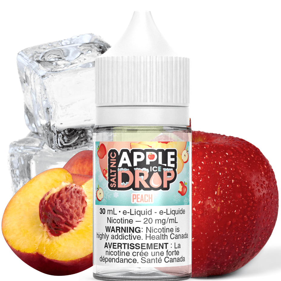 Peach Ice Salts by Apple Drop E-Liquid 30ml / 12mg Steinbach Vape SuperStore and Bong Shop Manitoba Canada