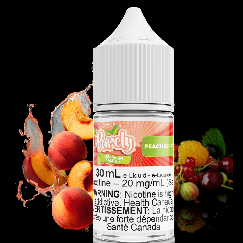Peachberry Ice Salt Nic by Purely E-Liquid 30ml / 12mg Steinbach Vape SuperStore and Bong Shop Manitoba Canada