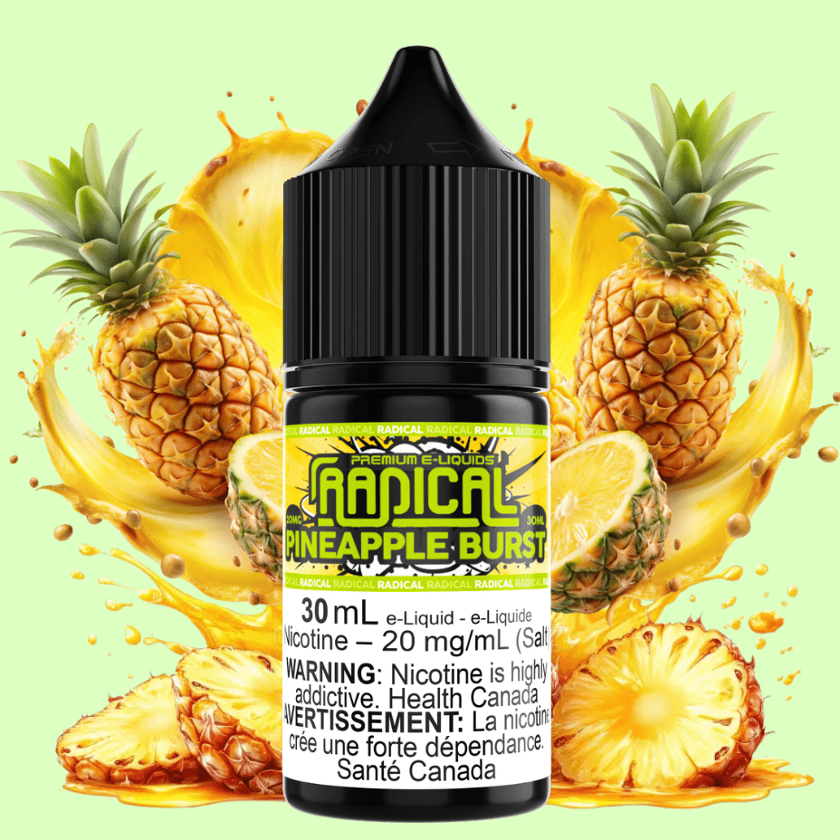 Pineapple Burst Salt Nic by Radical E-liquid Steinbach Vape SuperStore and Bong Shop Manitoba Canada
