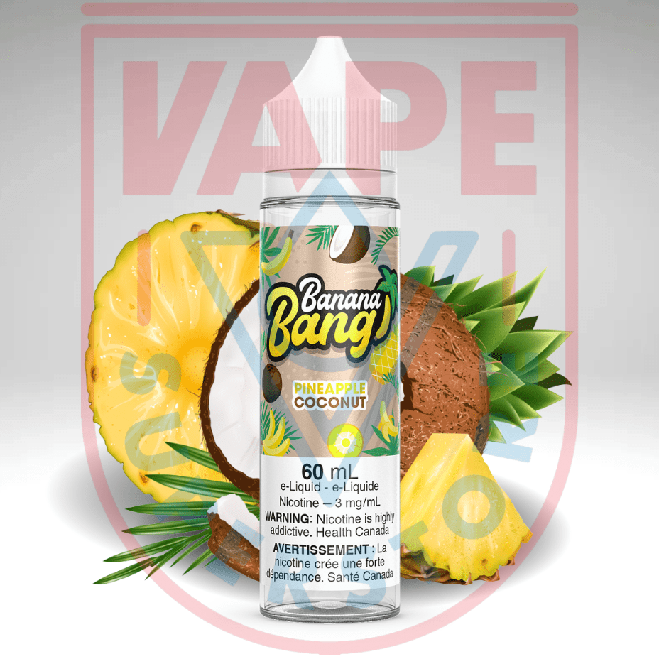 Pineapple Coconut By Banana Bang E-Liquid Steinbach Vape SuperStore and Bong Shop Manitoba Canada
