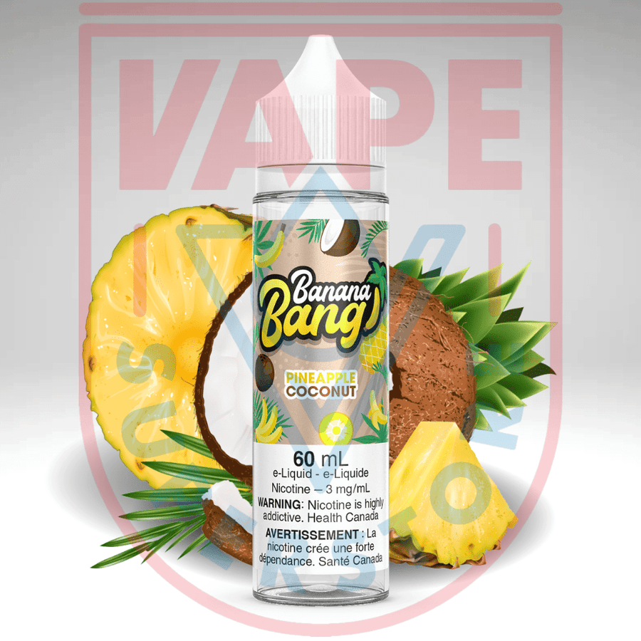 Pineapple Coconut By Banana Bang E-Liquid Steinbach Vape SuperStore and Bong Shop Manitoba Canada