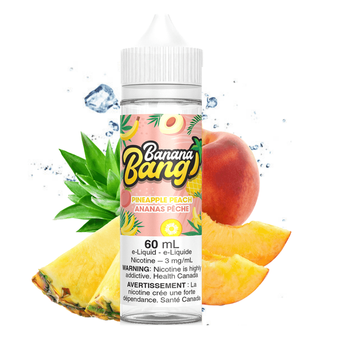 Pineapple Peach Ice by Banana Bang E-Liquid 60ml / 3mg Steinbach Vape SuperStore and Bong Shop Manitoba Canada