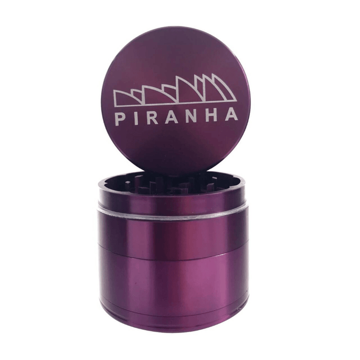 Piranha 4-Piece Grinder 2.5" Gold Steinbach Vape SuperStore and Bong Shop Manitoba Canada