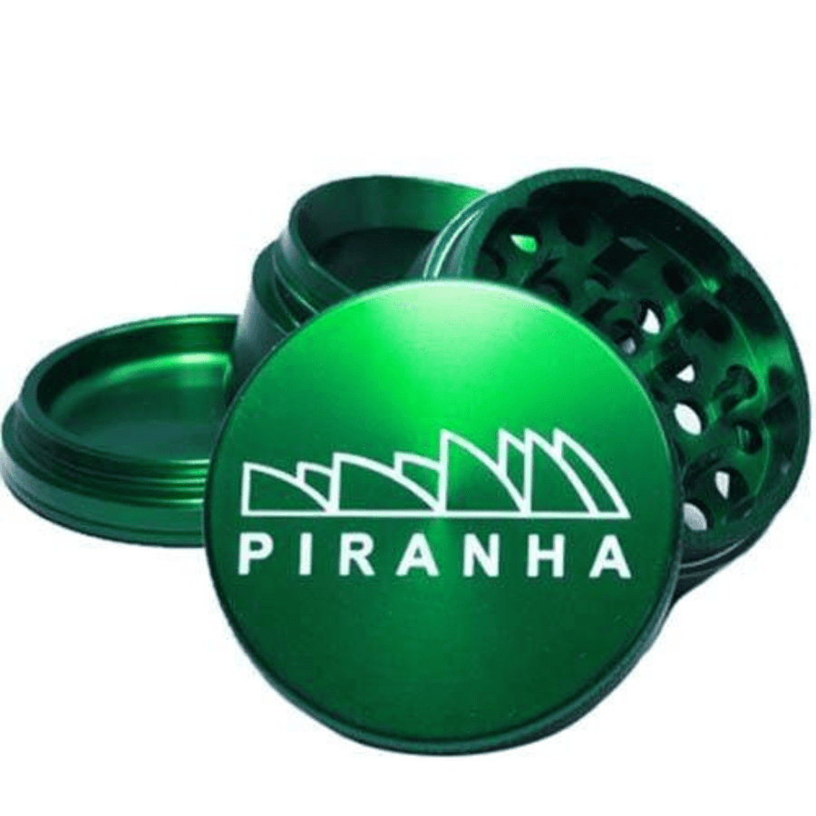 Piranha 4-Piece Grinder 2.5" Gold Steinbach Vape SuperStore and Bong Shop Manitoba Canada