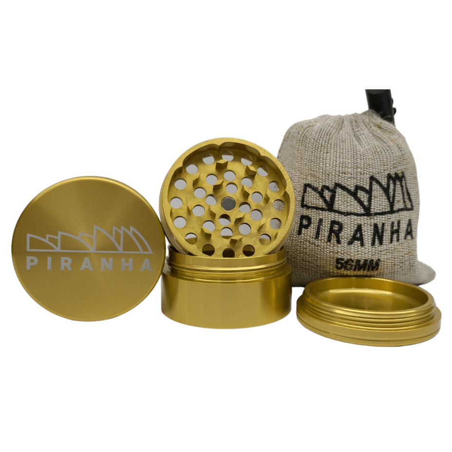 Piranha Grinder 4-Piece Pollinator 2.2" Steinbach Vape SuperStore and Bong Shop Manitoba Canada