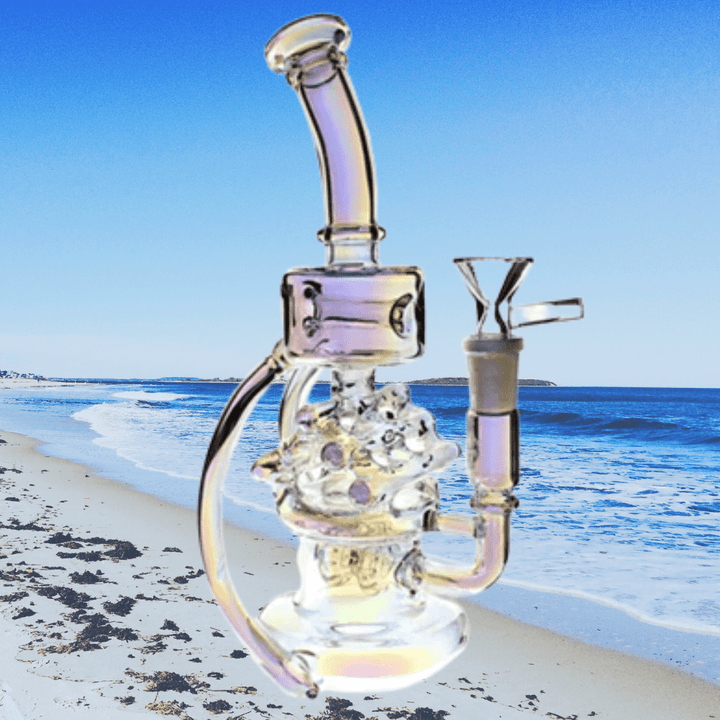 Plain Jane Glass-Holographic Recycler 12" Steinbach Vape SuperStore and Bong Shop Manitoba Canada