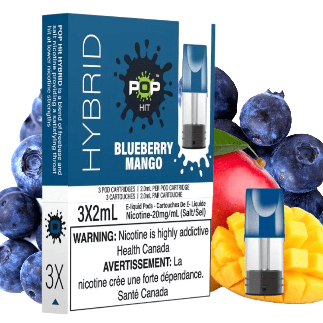 POP Hit Hybrid Pod- Blueberry Mango (S-Compatible) 3pk / 20mg Steinbach Vape SuperStore and Bong Shop Manitoba Canada