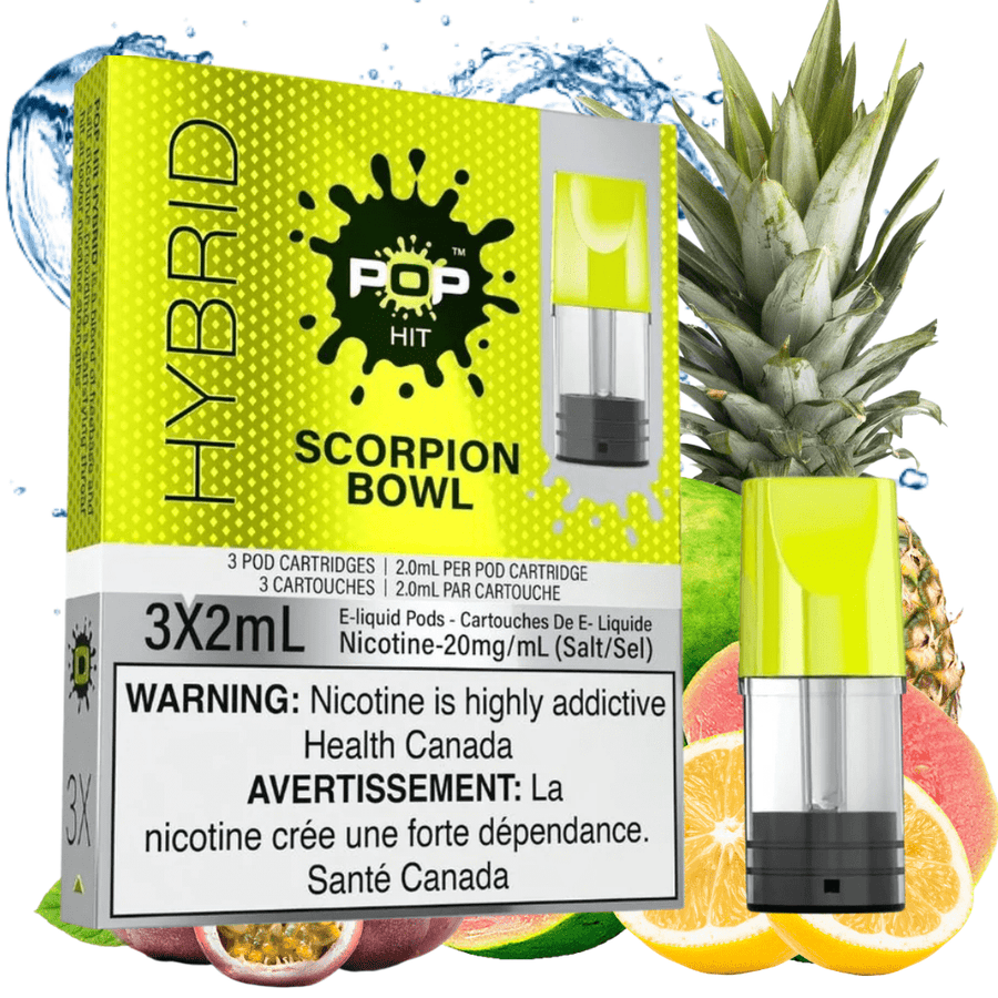 POP Hit Hybrid Pod- Scorpion Bowl (S-Compatible) 20mg Steinbach Vape SuperStore and Bong Shop Manitoba Canada