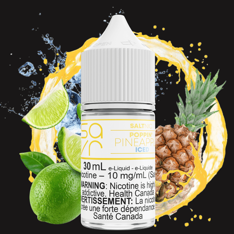 Poppin' Pineapple Iced Salt by Savr E-liquid 10mg Steinbach Vape SuperStore and Bong Shop Manitoba Canada